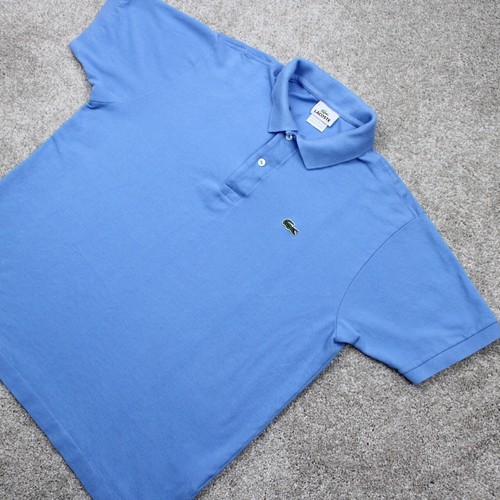 Lacoste Polo Shirt Mens 6 / XL Blue Short Sleeve 100% Cotton Pullover - Picture 3 of 13
