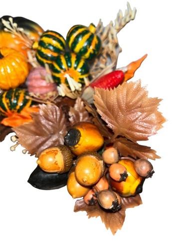 Fall Autumn Thanksgiving Faux Fake Pumpkins Vegetable Branch Decor Lot - Picture 8 of 15