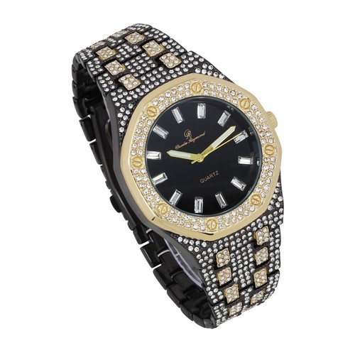 Charles Raymond Bling-ed Out Rapper's Luxury Hip Hop Mens Watch 10227FAMST10528 - Picture 31 of 51