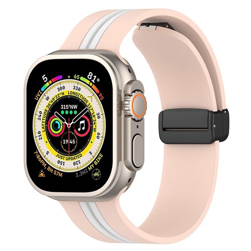 Cinturino sportivo in silicone magnetico per Apple Watch Ultra 8 SE 7 6 5 49/38/41MM - Foto 8 di 25