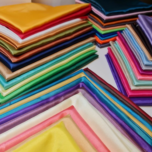 Anti Static 100% Polyester Silk Lining Material Dress Craft Fabric 58" By Meter - Picture 9 of 184