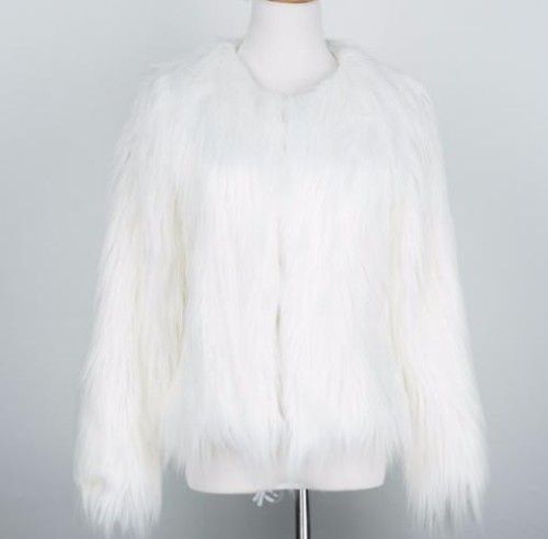 Mujeres Abrigos Imitación Piel Invierno Cálidos Ajustados Chaqueta Corta Moda Plus Grueso Informal - Imagen 13 de 14