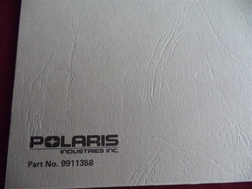 1988 Polaris Owner's Safety & Maintenance Manual w/Montage & Pre-Delivery List - Bild 2 von 4