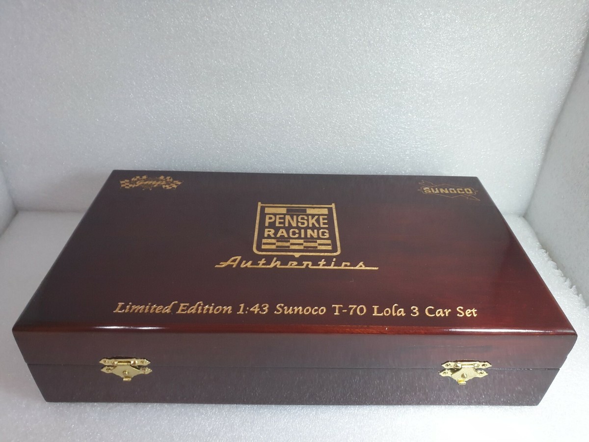 【木箱入り】PENSKE gpm 1/43 Sunoco T70 ロ－ラ3Set 1:43 Gmp Limited Edition Sunoco T-70 Lola 3 Car Set Penske