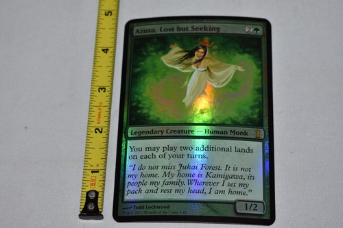 1x Oversized - Azusa Lost but seeking - Foil - Commander Arsenal IN TOPLOADER - Picture 3 of 4