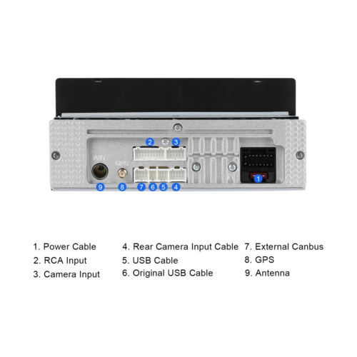 Autoradio 6.9 pollici Carplay 1 Din 2G+64G Android 13.0 con navigatore GPS WiFi FM RDS BT - Foto 23 di 24