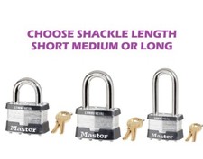 Master Lock 5KA Short, 5KALF Medium or 5KALJ Long, Code A2103 Keyed Alike