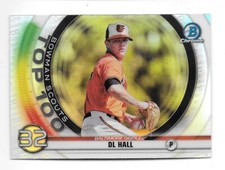 2020 Bowman Chrome Baseball Scouts Top 100 DL Hall Orioles #BTP-32 NRMT
