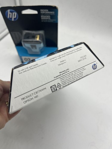 HP Genuine OEM  02 Light Cyan INK Cartridges (blue) - Picture 3 of 5