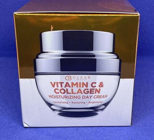 CB Clear Beauty Crema Giorno Idratante Vitamina C e Collagene 1,69 0z Illuminante - Foto 3 di 5