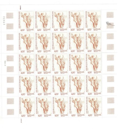 2 Hojas sellos Francia 1983 yvert 2264/65 Serie artistique Raphael timbre France