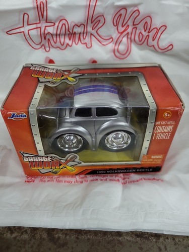 Garage Works Silver 1959 VW Beetle Jada Die Cast nib - Picture 1 of 2