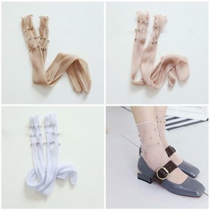 Sexy-Women-Glitter-Mesh-Beads-Socks-Shiny-Soft-Socks-Transparent-Elastic-Hosiery