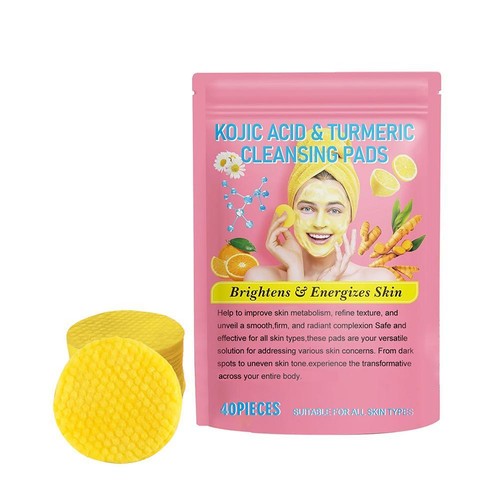 40/80/120PCS Turmeric Cleansing Pads, Kojic Acid And Turmeric Cleansing Pad - Picture 15 of 15