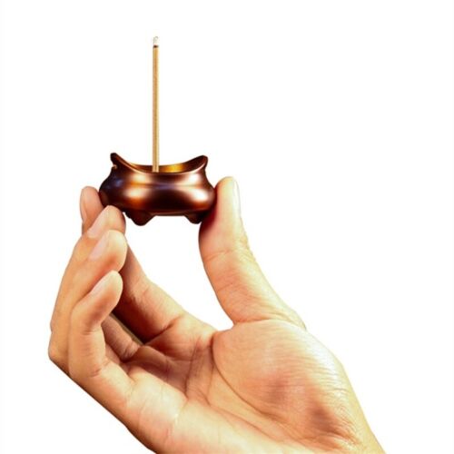 Mini Brass Incense Burner Stick Holders Buddhist Ash Catcher Spa Meditation Home - Bild 2 von 5