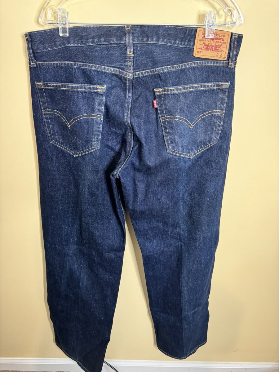 Levis 529 Low Rise Straight Jeans Men's 36X32 Dark Wash Y2K Levis 529 Low Rise Straight Jeans Men's 36X32 Dark Wash Y2K