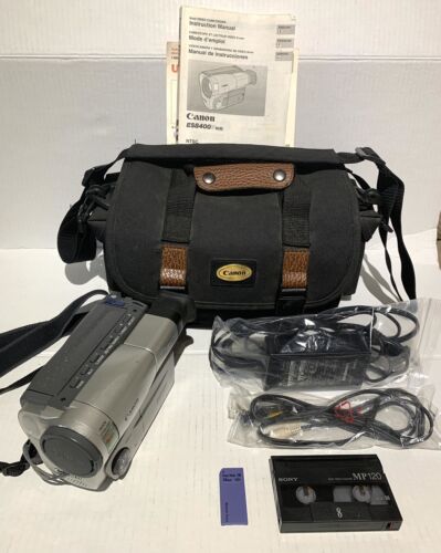 Videocamera Canon ES8400v con caricabatterie, nastro, custodia LEGGERE DESCRIZIONE - Foto 1 di 14