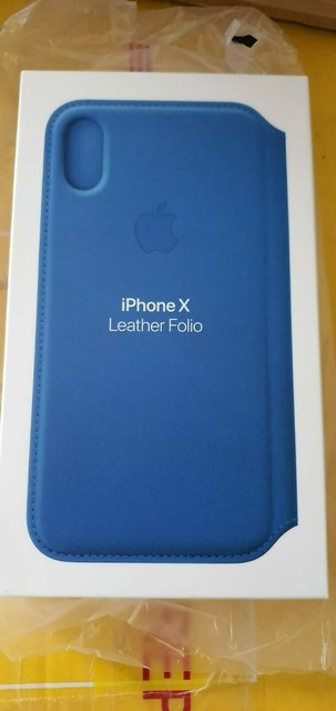 100 Genuine Apple Iphone X Leather Folio Flip Wallet Case Cover Blue For - Iphone X Leather Folio Blue 100 Genuine Apple Iphone X Leather Folio Flip Wallet Case Cover Blue For - Iphone X Leather Folio Blue
