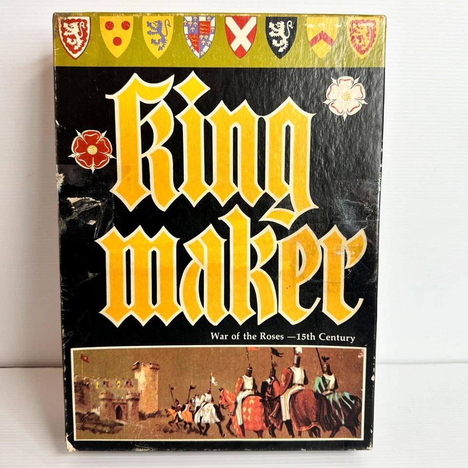 Vintage KING MAKER (Complete) Bookcase Game by AVALON HILL War of the Roses 1976 - image 2 of 4