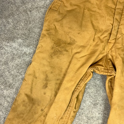 Vintage Dickies Mens Coveralls Extra Large Long Lined Canvas Workwear Insulated - Picture 10 of 22