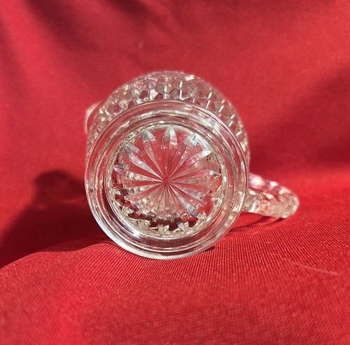 De colección Anchor Hocking Wexford Cristal Cristal Crema Patrón Diamante - Imagen 2 de 3
