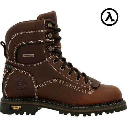 GEORGIA BOOT AMP LT LOGGER WOMEN'S WATERPROOF LOW HEEL BOOTS GB00427 - SALE