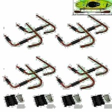 Kayak Steel Ladder Wall Mount Storage Rack Surfboard Canoe Folding Hanger 4sets