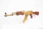 A Klash 47 Costume Prop Replica Soviet Ak Rifle Gun - Gold