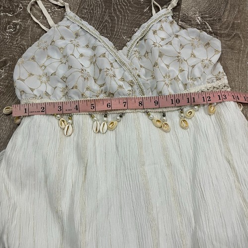 Prodotto Viscose Made in Italy Dress Bohemian Clothing Casual Dress Embroider - Foto 7 di 13