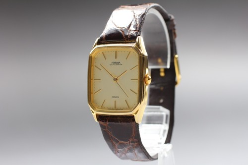 *N MINT CASE* CITIZEN Forma 6031-G07664 Gold Square 26mm QZ Watch From JAPAN - Picture 6 of 10