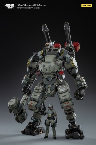 1/25 JOYTOY JT1064 Steel Bone H02 Firepower Mecha 9" Robot & Pilot Action Figure - Picture 2 of 12