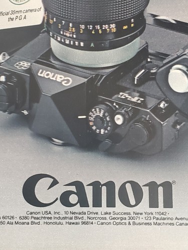 Anuncio Canon Cámara Símbolo Película Imágenes Fotografía Impresión Arte 1980 Anuncio - Imagen 7 de 12