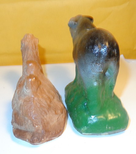2 VECCHIE STATUINE ANIMALI PRESEPE VINTAGE COMPOSITO CAMMELLO E ASINO - Foto 4 di 7
