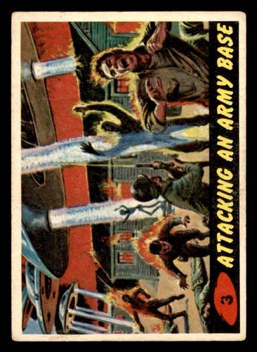 1962 Mars Attacks #3 Attacking an Army Base VG/EX *d2