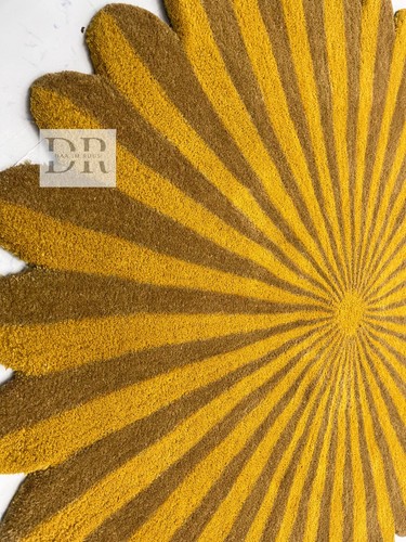 Dual shaded round shaped Rug Handmade Area Rug Hand Tufted High Quality Carpet - Picture 7 of 10