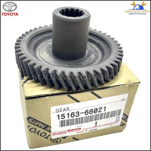 15163-66021 INGRANAGGIO ORIGINALE TOYOTA, ALBERO MOTORE POMPA OLIO 1516366021 OEM - Foto 2 di 3