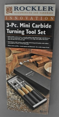 Boxed Set Of 3 Rockler Mini Carbide 13.5" Lathe Turning Tools Brand New!! - Picture 7 of 7