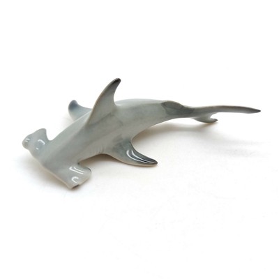 Hammer Head Shark Fish Figurine Animal Miniature Ceramic Statue Hammer Head Shark Fish Figurine Animal