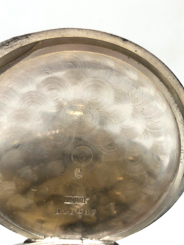 "Vintage Ulysse Nardin Locle Pocket Watch with Second Hand – Silver Hallmarks" - Picture 11 of 13