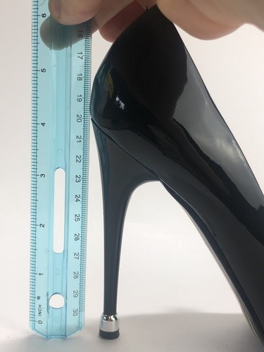 Charles Jourdan Paris Classic Black Patent Leather Heel Pumps Size 6.5M - Bild 8 von 8