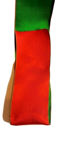 WIRE Edged Christmas Ribbon Glittery Sparkly Silver Gold Tartan Xmas bows Tying - Picture 11 of 48