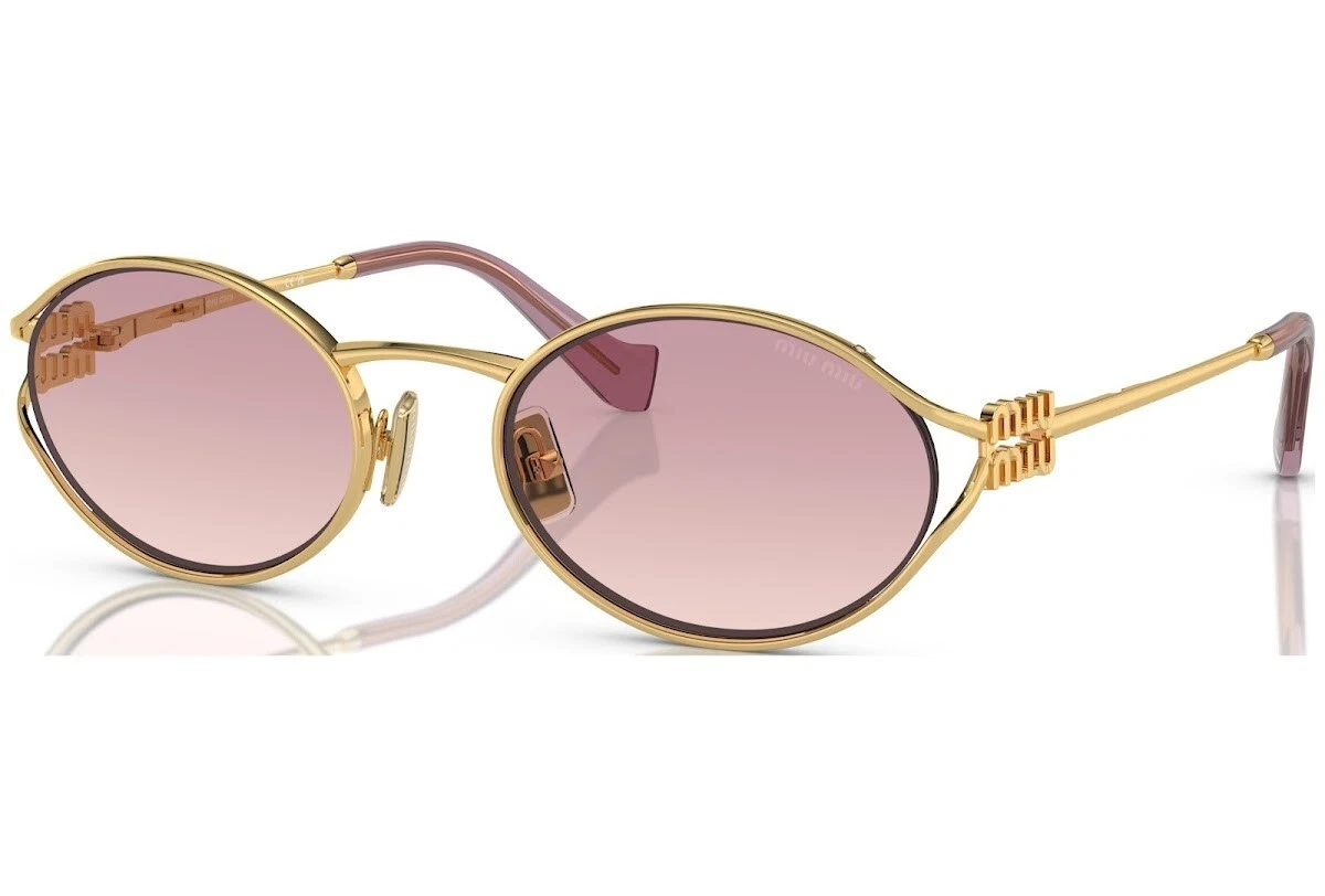 MIU MIU MU 52YS 5AK06S women's sunglasses with rose g gradient lenses