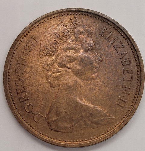 RARE 2 NEW PENCE 1971 Coin - Picture 3 of 12