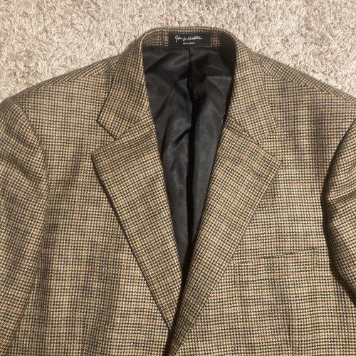 Ing Loro Piana Blazer Men's 46L Brown Plaid 100% Cashmere John W Nordstrom - Picture 4 of 13