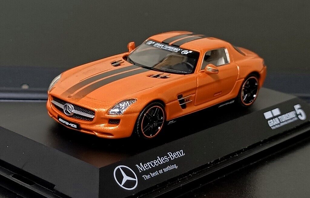 売れ筋がひ贈り物! 1/43 Mercedes-Benz Schuco Orange PS3 5 Turismo Gran AMG SLS シュコー