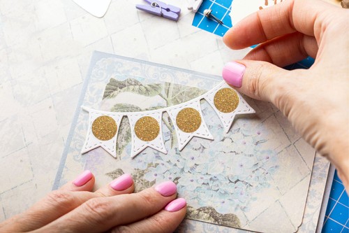 Invitation Seal Color Dots 1" Round 25mm Glitter Stickers Kids Crafts Map Labels - Picture 4 of 17