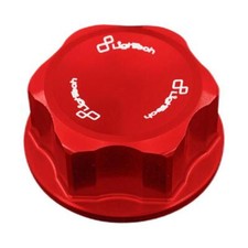 Ecrou sp�cial Lightech 24x1,00 rouge ergal Honda Hornet 900 2005-2008