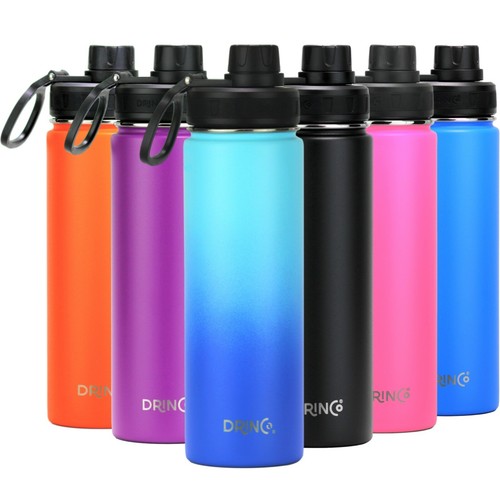 Botella de agua de acero inoxidable con aislamiento de doble pared frasco deportivo 32 oz 22 oz - Imagen 51 de 97