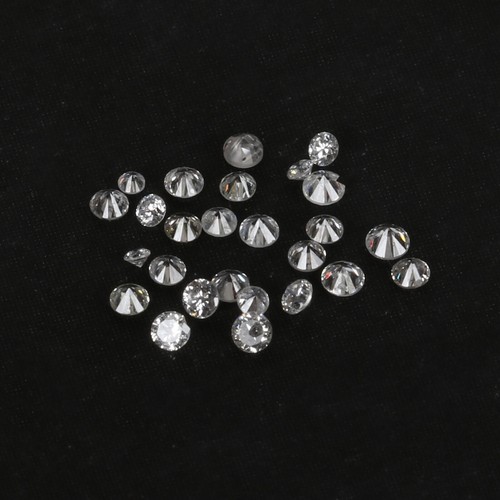 Lote de 16 piezas de diamantes naturales para joyería fina FG SI1 claridad 2 mm corte redondo 0,50 quilates/ - Imagen 3 de 5