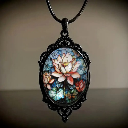 Collana con ciondolo gotico gioielli vintage nero natura animale vittoriano - Foto 32 di 90